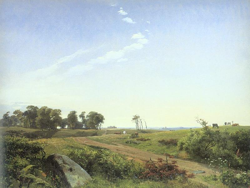 Lundbye, Johan Thomas Zealand Landscape oil painting picture